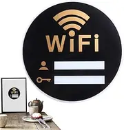 Acrylic WiFi Sign | WiFi Decor Sign - Acrylic WiFi Decor Board Fall -Adhesive Wear-Resistant for Hotel Coffee Shop Buniq