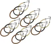 BELLIFFY Hair Bungee 15pcs Ponytail Hooks Ties Comfortable Elastic Hair Ties for Exercise Travel Yoga