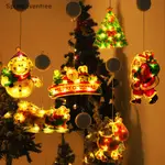 SPEF聖誕LED裝飾吸盤燈聖誕裝飾櫥窗燈聖誕樹掛飾聖誕家居挂件FE