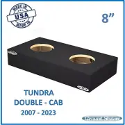 2007-2023 Toyota Tundra Double Cab 8" Dual Sealed Sub Box Subwoofer Enclosure