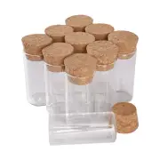 96pcs 12ml Lab Glassware Glass Test Tube with Cork Stopper Glass Jars 24*50mm