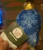 Holiday Tails LOOKS LIKE CHRISTMAS Plush Dog Toy With Squeaker Ornament