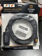 Tether Tools TetherPro USB 2.0 Active Extension Cable - 16 ft - Black