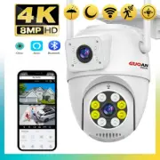 Wifi Surveillance Dual Lens Wireless Security Camera Night Vision Auto Tracking