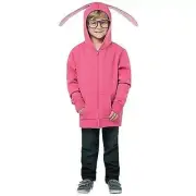2pc HAHA Hoodie Glasses Xmas Story Ralph Halloween Costume Child 4-6x Zip Jacket