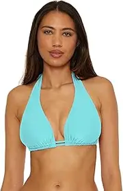 [BECCA] Women's Monte Carlo Halter Bikini Top, Adjustable, Tie Back, Swimwear Separates