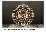 Bass fishing wind spinner