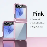 For Samsung Galaxy Z Flip 6/5/4/3 Electroplating Hard PC Case Hinge Rugged Cover