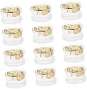 [DOITOOL] Flat Back Earring Backs for Studs Silicone Earring Backings Lifters for Droopy Ears 6 Pairs Comfortable and Secure