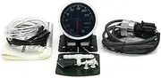 52mm 7 Color LED Smoke Face Car Auto PSI Turbo Boost Gauge Meter with Sensor and Holder -30~30PSI Boost Gauge for Car 12V (Color : Boost Gauge PSI)