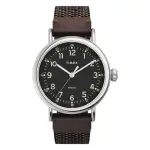 【TIMEX】天美時 復刻系列 個性手錶(黑X咖 TXTW2U89600)