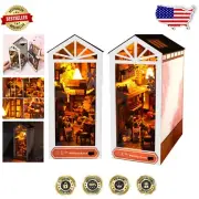 Rain Alley 3D Miniature Book Nook Kit - Create Your Own Japanese Street Decor