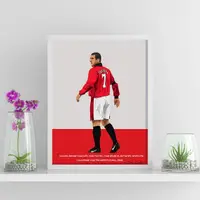 在飛比找蝦皮購物優惠-曼聯海報 - Eric Cantona:“老特拉福德之王” 