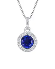 Diana M. Fine Jewelry 14K 1.00 ct. tw. Diamond & Corundum Necklace