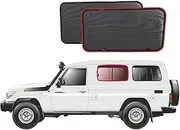 Genuine SNAPSHADES Port Window Shades for Toyota Landcruiser Troop Carrier Second Row (78 Series; 1984-Present)