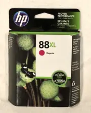 Genuine New HP 88XL Magenta Ink Cartridge Exp. 1/2019 Sealed Unopened Package