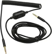 Headphone Coiled Cable 6.6ft Adjustable Volume Replacement Sound Spring Cable with Mute for Astro 0 A30 A40 Gaming Headset