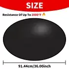 36 inch Fire Pit Mat Round 3 Layer Under Grill Mat Fireproof Fire Pit Pad njZCr