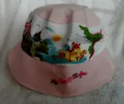 Pink Youth Disney sun hat "Once Upon a Time", "Happy Ever After"