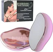 [DIOROAR] Crystal Hair Eraser,Upgrade Crystal Hair Remover,Physical Nano Glass Hair Removal Device,Painless Epilator and Exfoliator without Shaver for Quick Soft Silky Skin(Light Pink)