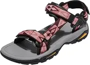 [OutPro] Women's Sports & Outdoor Summer Shoes, Flat Breathable Trekking & Hiking Sandals, Sports Sandals with Arch Support, Beach, Travel, Sporty