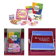 American Girl doll size Pizza Party Set Blokus Game NEW IN BOX Slumber Party