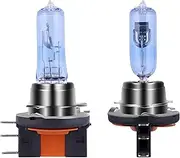 H15 Headlight Bulbs with 40% Super White light, 12V 15/55W PGJ23T1 4000k Halogen Lamp, Long Life Waterproof Car Halogen Light Bulb, 2 Pack