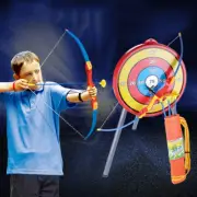 Archery Set Kids Junior Bow & Arrow Set Kids Archery Suction Arrows Target Stand