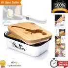 Elegant Butter Dish with Lid & Multi-Purpose Knife - Perfect for Kitchen Decor