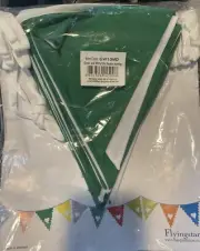 Fabric Bunting St Patrick's Day Green and White Weddings Irish Theme Parties