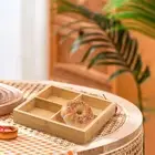 Multi-function Multi Grid Wooden Tray Divided Food Storage Container Wedding