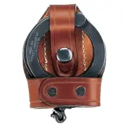 Aker Leather Slim Open Hinged Handcuff Case Plain - A606-BP