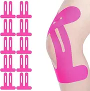 Pack of 10 Kinesiology Tape Knee Tape Face Wrinkles Precut Kinesiology Tape Kintex Tape Physio Tape Patella Tape Precut Muscle Tape (Rose)