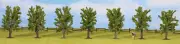 Noch 25088 All Scale Classic Series Deciduous Tree Pack -- Green 3-1/8" (7)
