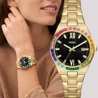 在飛比找PChome24h購物優惠-FOSSIL Scarlette 百變女爵多錶圈限量手錶 禮