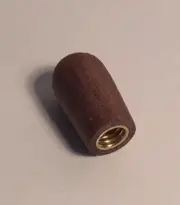 Guilford Black Walnut 3 Way Toggle Switch Selector Knob Switchcraft -Brass -USA