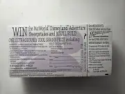 1995 McDonald's SNES Indiana Jones Disney Land Sweepstakes Entry Forms Sealed