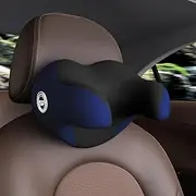 SPRFUFLY Exclusive U-Shaped Car Headrest Pillow, Car Pillow for Driving Seat, Space Memory Foam & Removable Cover, Extreme Comfort Travel Car Pillow(Blue, 1P)