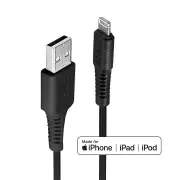 Lindy 2m USB-A to Lightning Cable Black