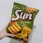 🇰🇷卡拉韓國雜貨鋪🇰🇷 知名SUN蒜味奶油/辣味 波浪餅乾