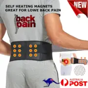 Thermal Lower Back Brace Pain Relief Lumbar Support Belt Self-Heating Therapy XL