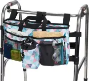 WLLWOO Walker Baskets for Folding with Cup Holder Geometry