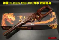 在飛比找Yahoo!奇摩拍賣優惠-【翔準軍品AOG】神龍 SLONG TSR-100 實木 戰