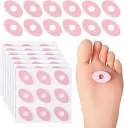 Sibba Corn Cushions 72 Pcs Feet Callus Pads Toes Corn Removers Oval Foam Padding Sore Spots Patch Waterproof Self-Stick Adhesive Pads Soft Foot Stickers for Blisters Heel
