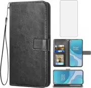 OnePlus 8T Plus 5G Tempered Glass Screen Protector Flip Wallet Case