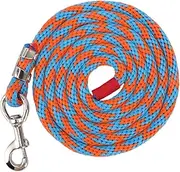 Nylon Alloy Horse Rope Wearable PET Leash for Livestock Dogs 9.8FT (Blue Orange)