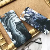 在飛比找蝦皮購物優惠-【現貨】水彩大理石iPhone5/se/6/6s磨砂半包硬殼