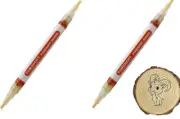 2PCS Pyrography Marker Wood Burning Pen Wood Burner DIY Tool Kit