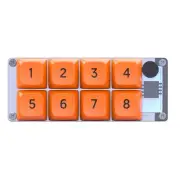 8 Key Macro Programmable Fully Hot Swappable Mechanical Switch 4 Color RGB3442