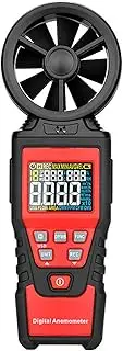 Meichoon Handheld Anemometer Professional Digital Wind Speed Meter USB Real-Time Monitoring Data Temperature Humidity Display HVAC Tool Ideal for Indoor Outdoor